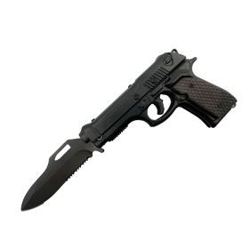 4.75" Folding Pistol Knife With Holster