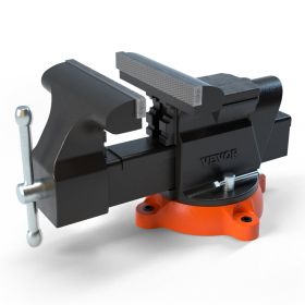 VEVOR 6" Bench Vise w/ Anvil 360¬∞Swivel Locking Base Heavy Duty Ductile Iron