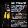 10T Hydraulic Crimping Tool 12-2/0 AWG Battery Cable Crimping Tool 0.43 inch Stroke Hydraulic Lug Crimper Electrical Terminal Crimper with 9 Pairs of