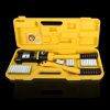 16T Hydraulic Crimping Tool 9 AWG to 600 MCM Battery Cable Crimping Tool 0.87 inch Stroke Hydraulic Lug Crimper Electrical Terminal Crimper with 13 Pa