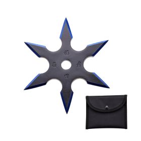 4-INCH 6 Points Throwing Star with Pouch