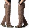 Men's Work Cargo Pants Relaxed Fit Trousers with Multi Pockets