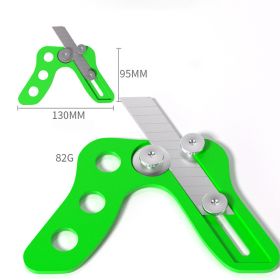 Edge Strip Trimmer Knife Paint Board Trimming Woodworking Manual Aligner Scraper Gypsum Boards Scraping Knife Carpenter Hardware (Color: Round edge)