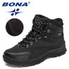 BONA 2022 New Designers Winter Plush Super Warm Snow Boots Men Outdoor Work Casual Sneakers Man High Top Rubber Ankle Boots Male