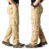 Men's Work Cargo Pants Relaxed Fit Trousers with Multi Pockets