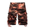 Mens Cotton Relaxed Fit Fit Outdoor Camouflage Camo Cargo Shorts