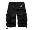 Mens Cotton Relaxed Fit Fit Outdoor Camouflage Camo Cargo Shorts