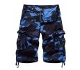 Mens Cotton Relaxed Fit Fit Outdoor Camouflage Camo Cargo Shorts