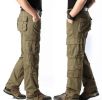 Men's Work Cargo Pants Relaxed Fit Trousers with Multi Pockets