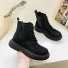 Winter Autumn Women Ankle Boots Leather Platform Boots For Women Designer Luxury Boots Women Non-slip Western Boots Botas Mujer