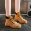 Winter Autumn Women Ankle Boots Leather Non-slip Western Boots For Women Designer Luxury Womens Platform Boots Chaussures Femme